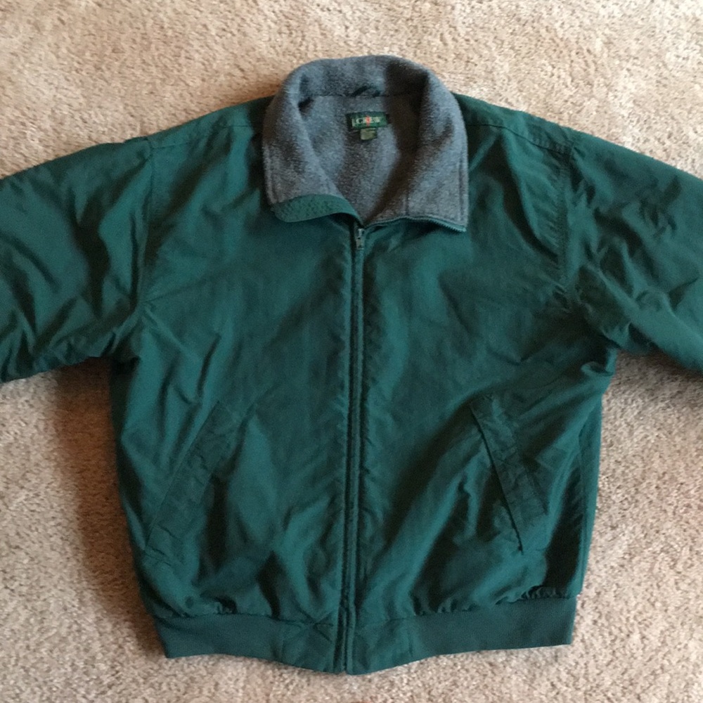 Men’s Green J. Crew Nylon Jacket - Size Large
